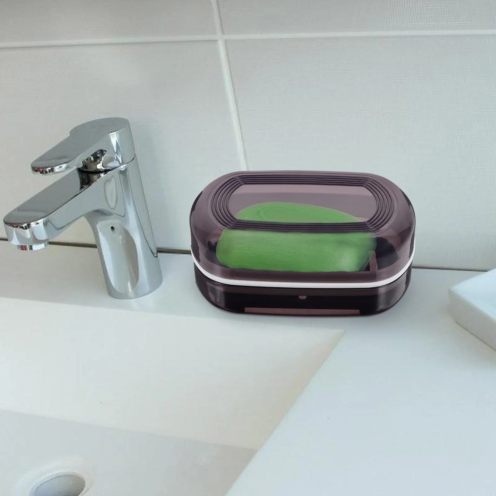 

Travel Soap Box with Lid Sturdy PP Construction Portable Soap Holder for Camping Hiking Outdoor Adventures and Home Bathroom