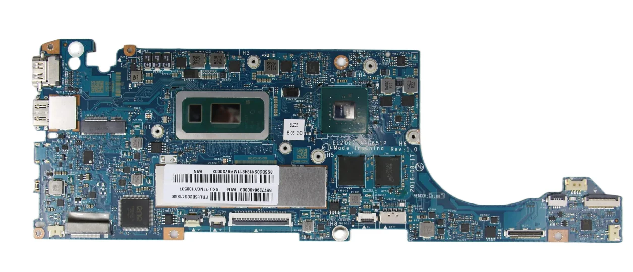 For Lenovo ideapad S530-13IWL/S530-13IML laptop motherboard ELZ02 LA-G651P with CPU I3 I5 I7 8th gen+RAM: 4G/8G/16G 100% test OK