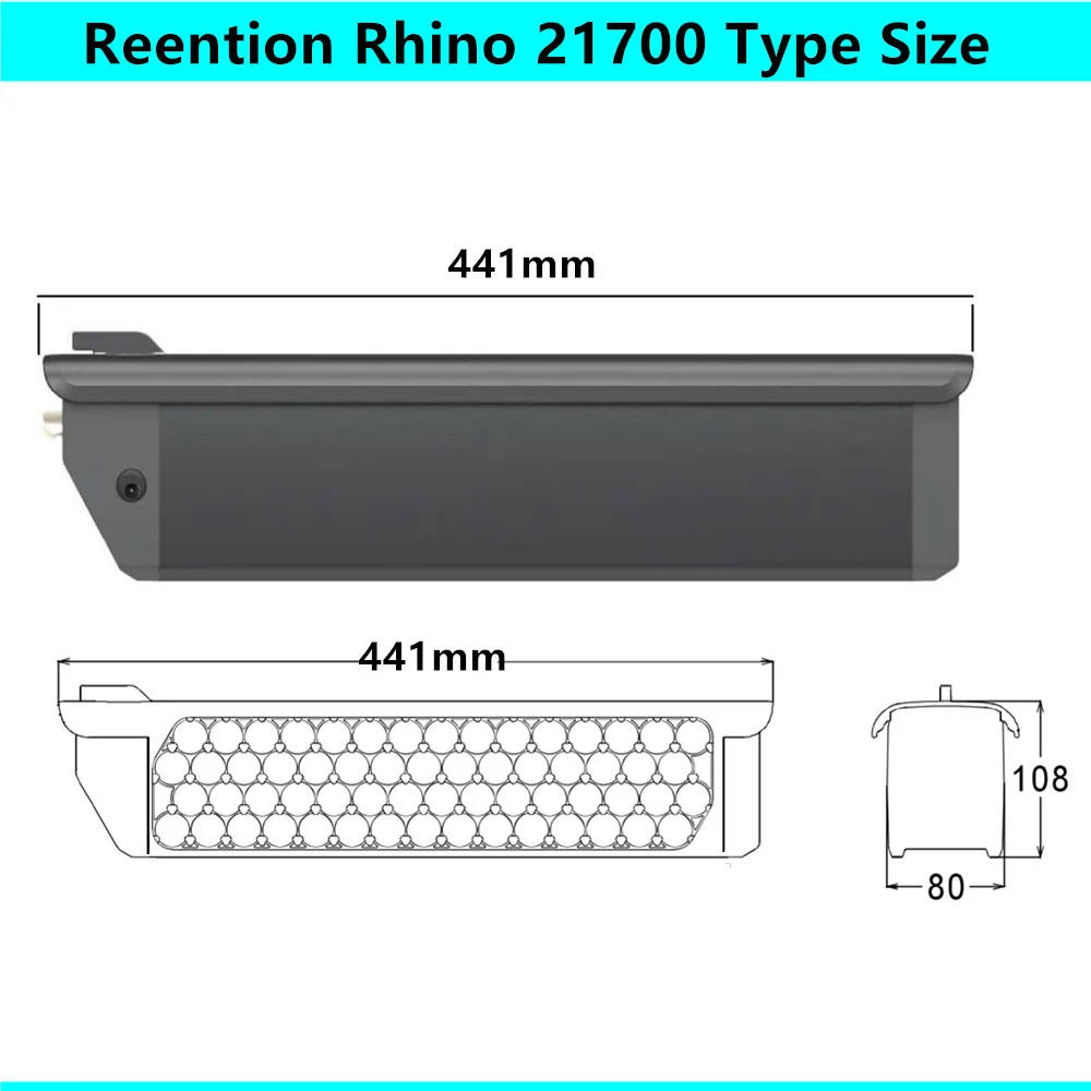 52V 48V 15Ah 20Ah Reention Rhino 21700 Ebike Battery for Magicycle Ocelot Pro Long Range Step-Thru E-bike Battery 750W Fat Tire