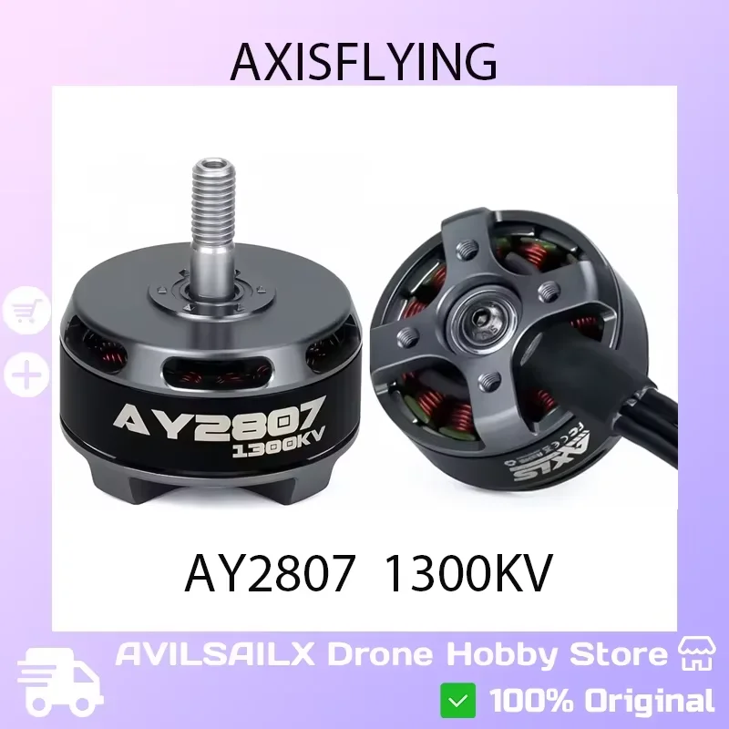

Axisflying AY2807 1300KV High Torque Brushless Motor for 7 Inch FPV Freestyle Long Range DIY Drone Quadcopter