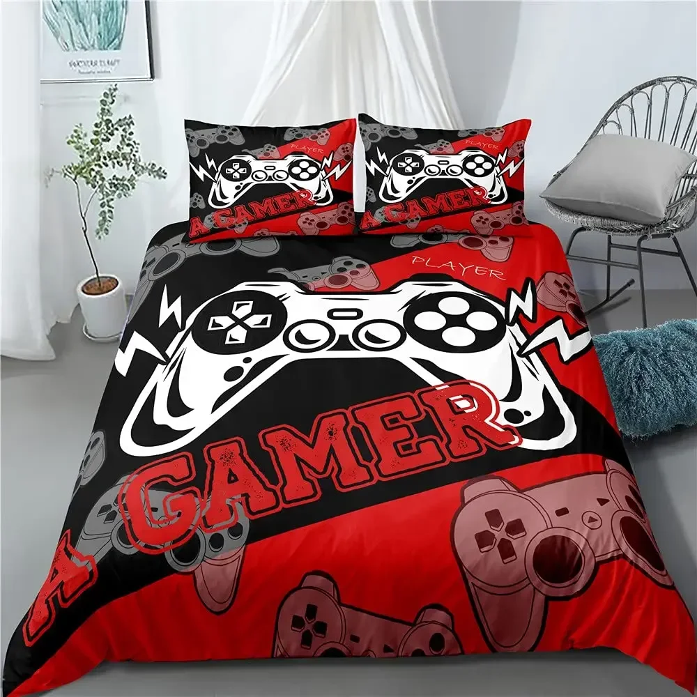 Imagem -03 - Gamer Bedding Sets para Meninos Duvet Cover Grupo Consolador de Videogames Playstation Designs Conjunto de Cama com Fronha