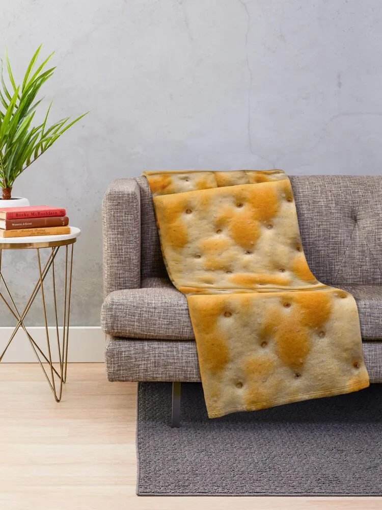 Salted Soda Crackers Food Photo Pattern Throw Blanket Decoratives cosplay anime Plaid on the sofa Furrys Blankets