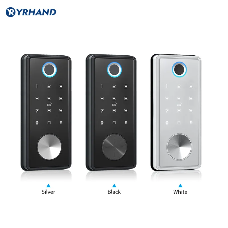 Tuya App Fingerprint Keyless Without handle Lock Cerradura inteligente Wifi Biometric Deadbolt Electronic Smart Door Lock