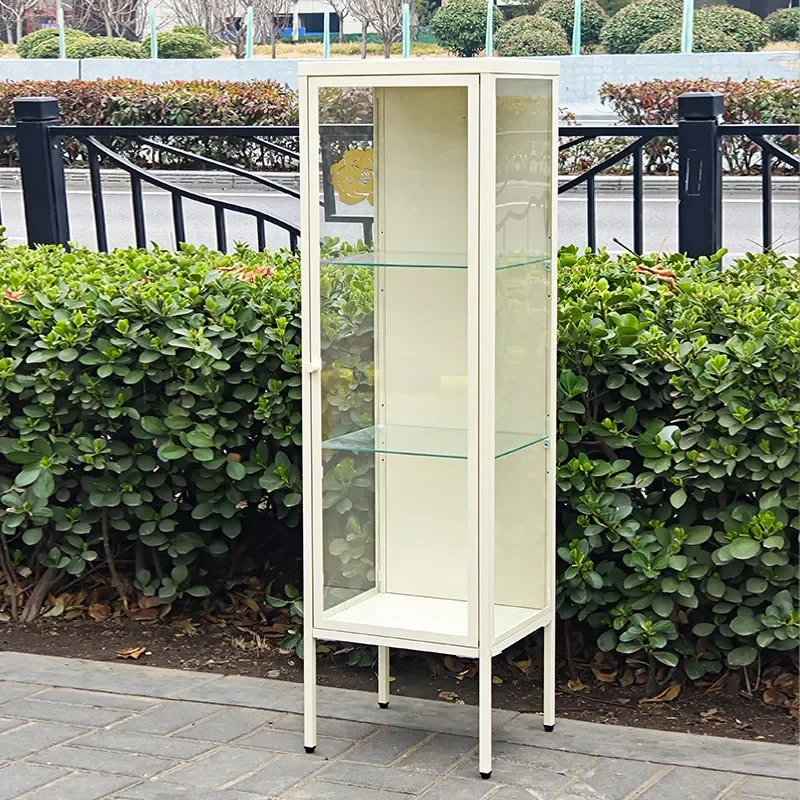 Household storage display cabinet Color blind box model Figure corner storage cabinet Living room storage display glass pain cab
