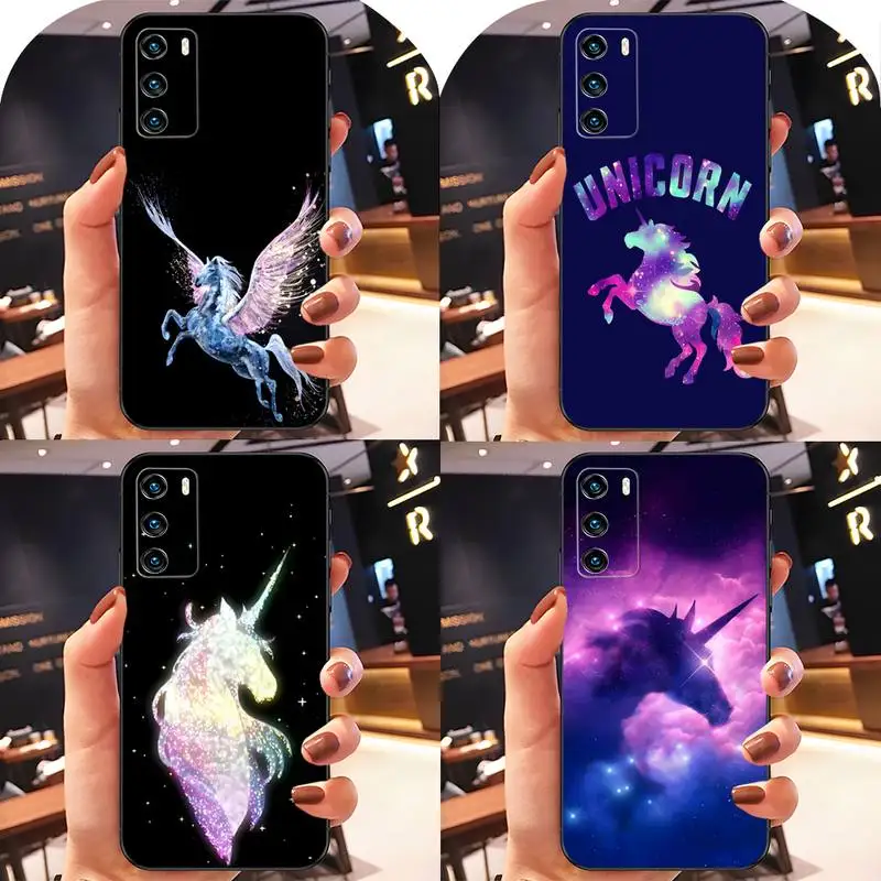 

Handsome Pegasus Unicorn Phone Case Fundas For Huawei P30 Pro P10 P40 P20 Plus Lite Psmart 2020 Y6 Y5 2019 Y8s Y8p Y5Prime Cover