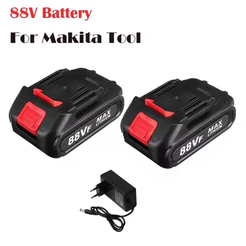 88V Rechargeable Lithium Ion Battery High Capacity Cordless Electric Power Tool Battery For Makita 88V Tool Replacement Battery