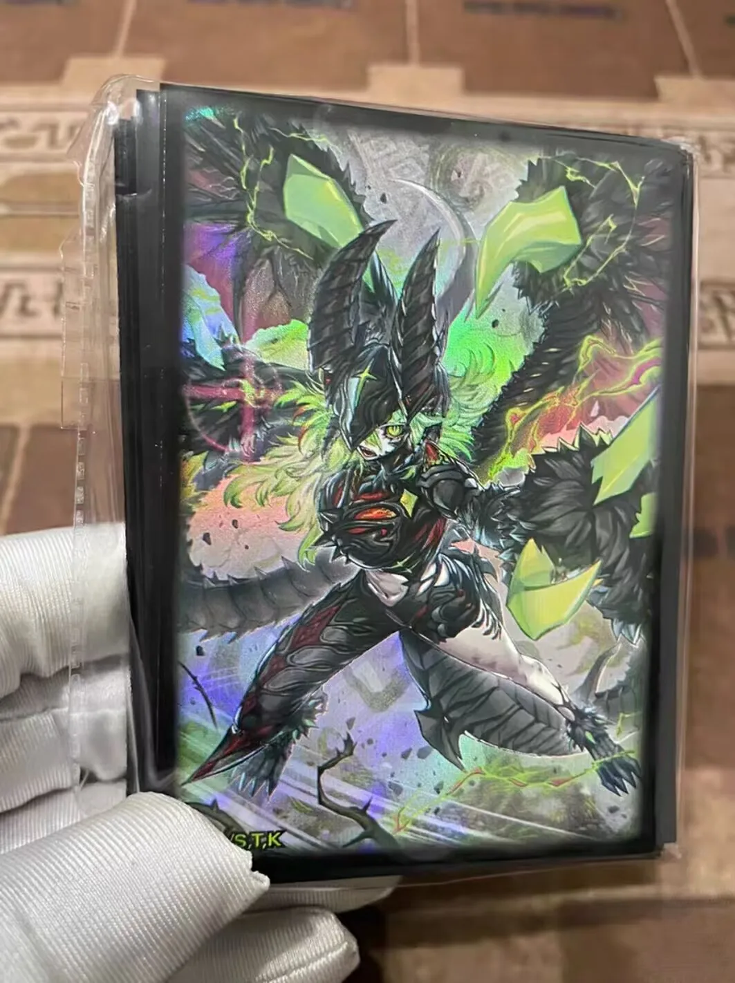 100 Fundas Protectoras para Cartas de Yugioh KONAMI Duel Monsters Diabellstar Vengeance, Colección Oficial Sellada