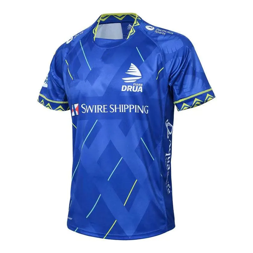 2025 Fiji Drua MEN'S HOME RUGBY JERSEY Tamaño: S-5XL (Nombre y número impresos)