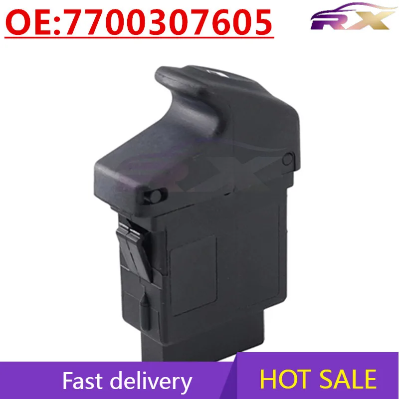 

OEM:7700307605 Auto Accessories Glass Lifter Switch Power Window Control Single Switch Orange 5 Pins For Renault