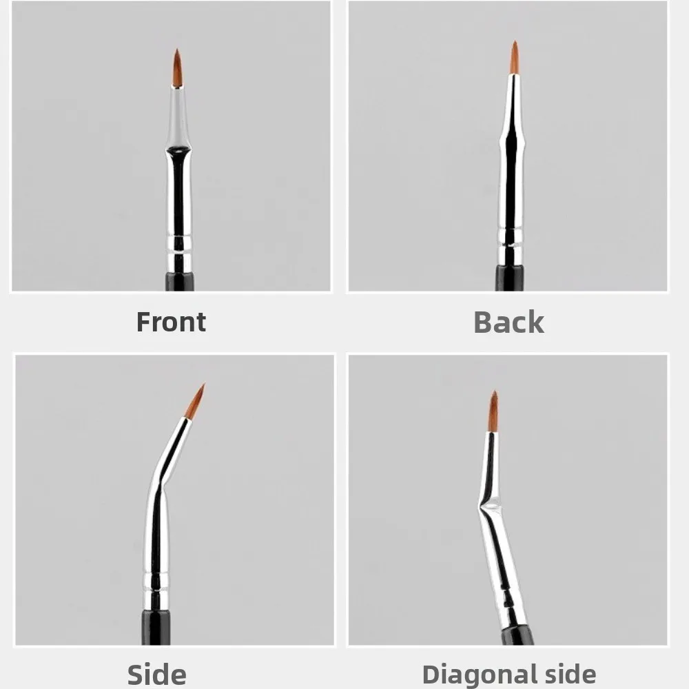 Escova de cílios recortada de ângulo dobrável, ferramenta separadora de cílios de atualização 2025, escova de ventilador de rímel, escova de cílios em forma de leque angular, maquiagem