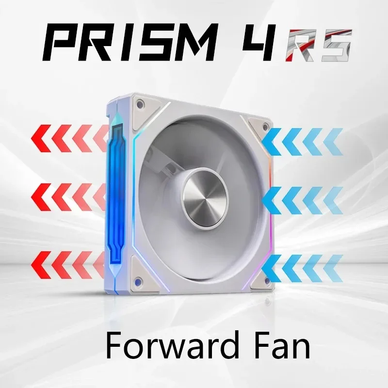 PRISM 4 RS Computerkastventilator 12 cm ARGB 4-pins stille koelventilator 12 V Groot luchtvolume 800-1600 RPM