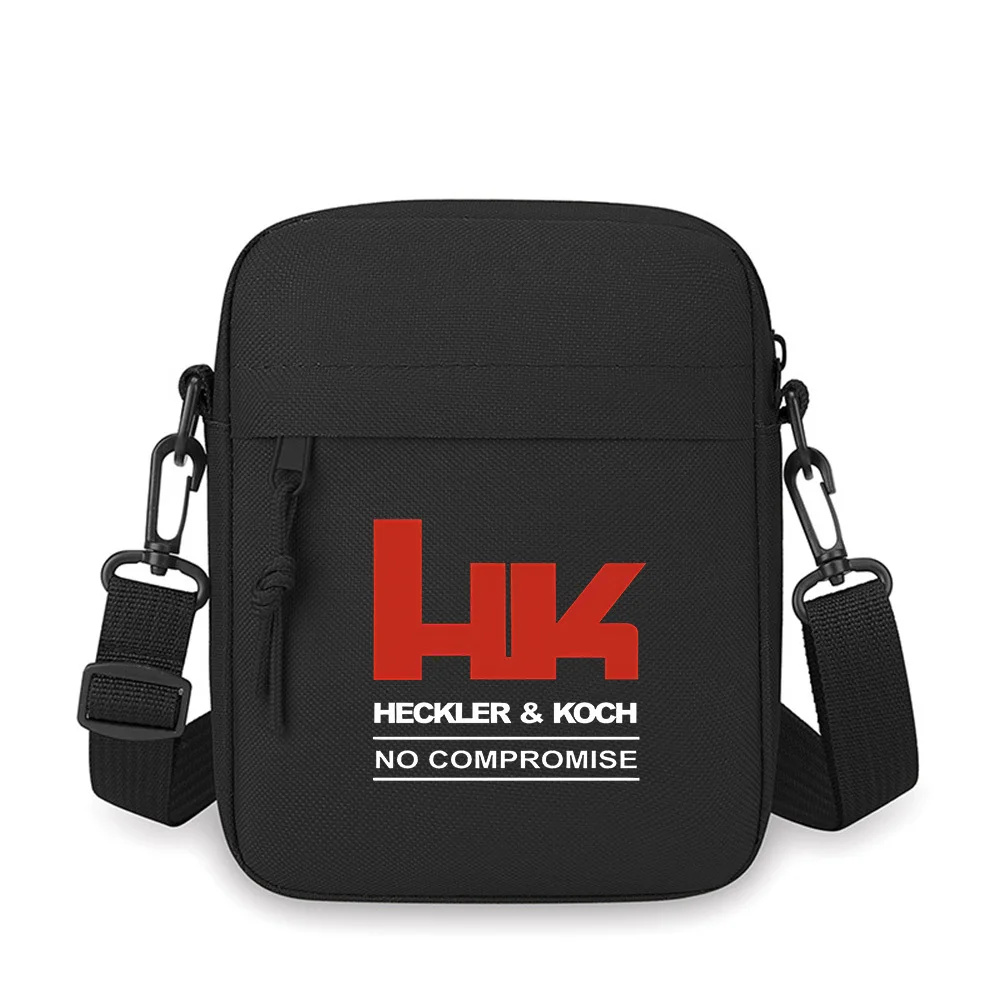 HK red bold logo text Men Crossbody Bag Single Shoulder Women Cartoon Anime Film Printing Design Unisex