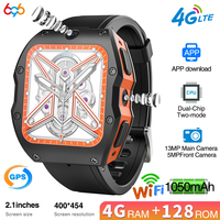 4Gb+128Gb Smart Watches 5MP+13MP HD Camera 1050mAh WiFi GPS 4G LTE Android  Smartwatch Men Women Fitness Waterproof Face Unlock