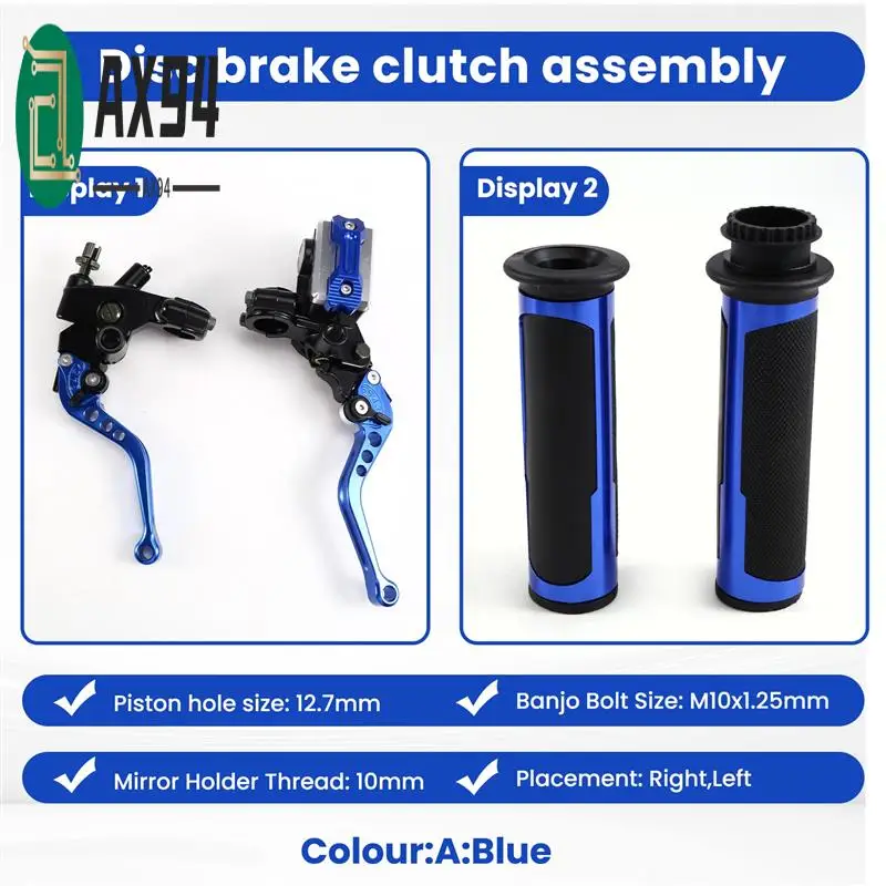 

AX94-Motorcycle Handlebar Brake Lever 22Mm Fade Resistant Brake Master Lever Durable Suit For Scooter Bike Street Bike ATV