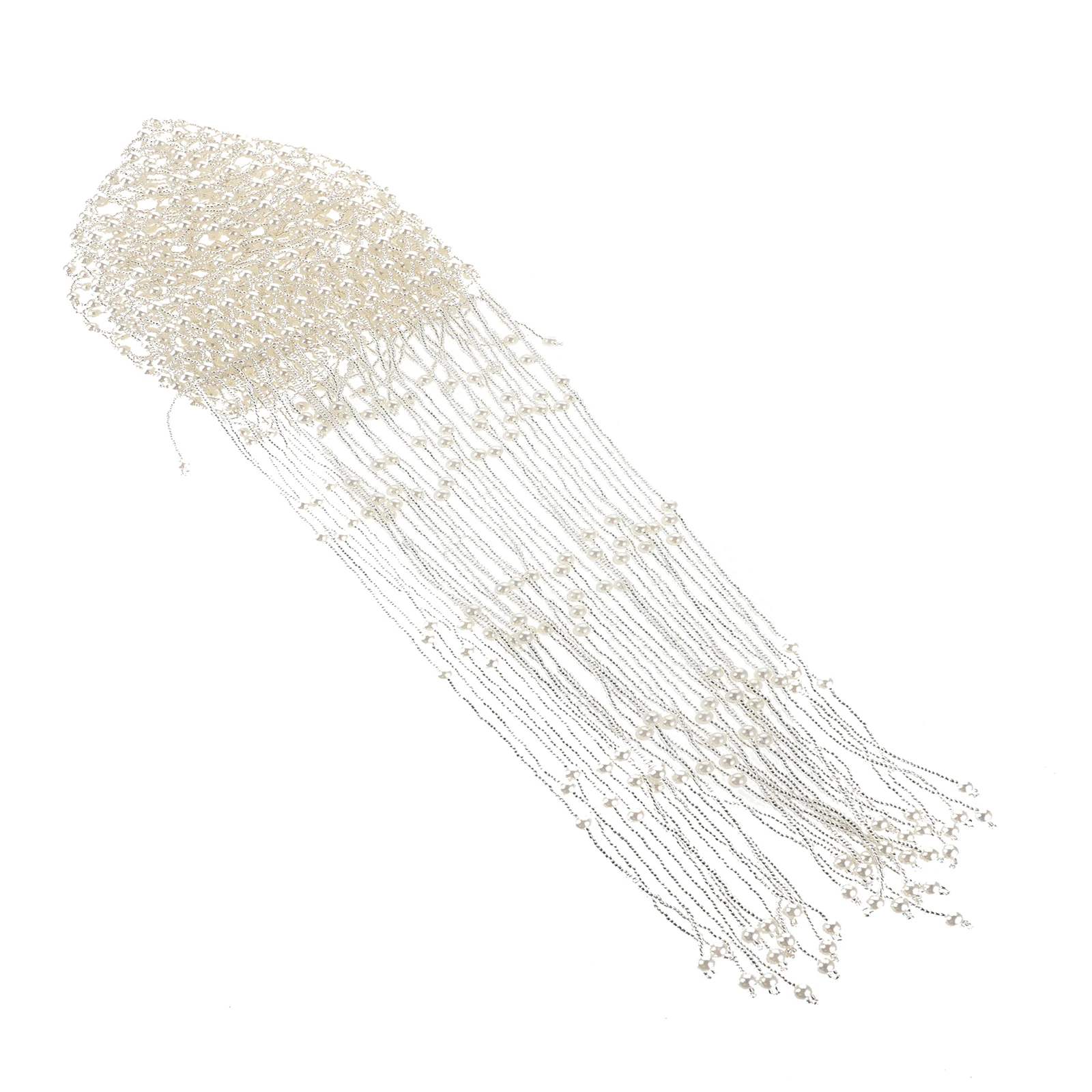 

Pearl Hat Bridal Decor Elegant Beaded Tassel Wedding Supply Formal Dress Chic White Hair Accessory Bridesmaids Party