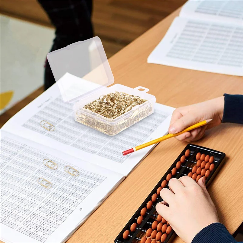 A52T150 قطع الذهب لطيف دبابيس الورق مقاطع صغيرة على شكل قلب دبابيس الورق المرجعية كليب للمدرسة المورد مكتب