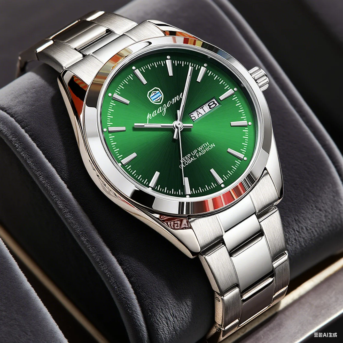 

PAAZOMU Роскошные мужские часы Кварцевые военные часы из нержавеющей стали для мужчин Водонепроницаемые деловые классические дизайнерские наручные часы с датой