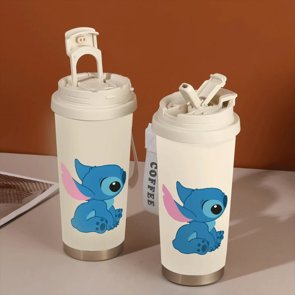 

Stitch Series Portable Student Water Cup Portable Boys Portable Coffee Cup Stitch Angel Cartoon Characters School