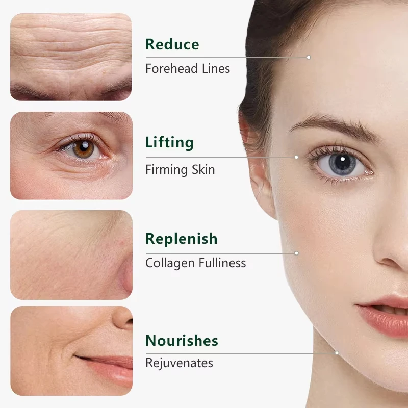 Facial Essence, Long-lasting Moisturizing, Anti-Wrinkl Serum with Neck Line Reduction,Wrinkle Elimination,Fine Lines Around Eyes