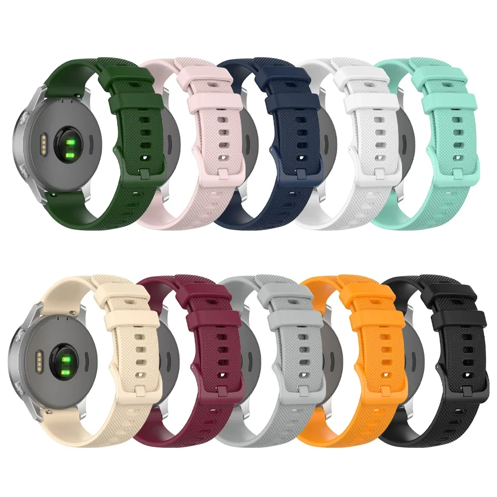 20mm Uhrenarmband für Garmin Venu SQ / SQ2 / Music Band Smartwatch Silikon-Armband für Xiaomi Haylou LS02 Uhrenarmband – Detail 2