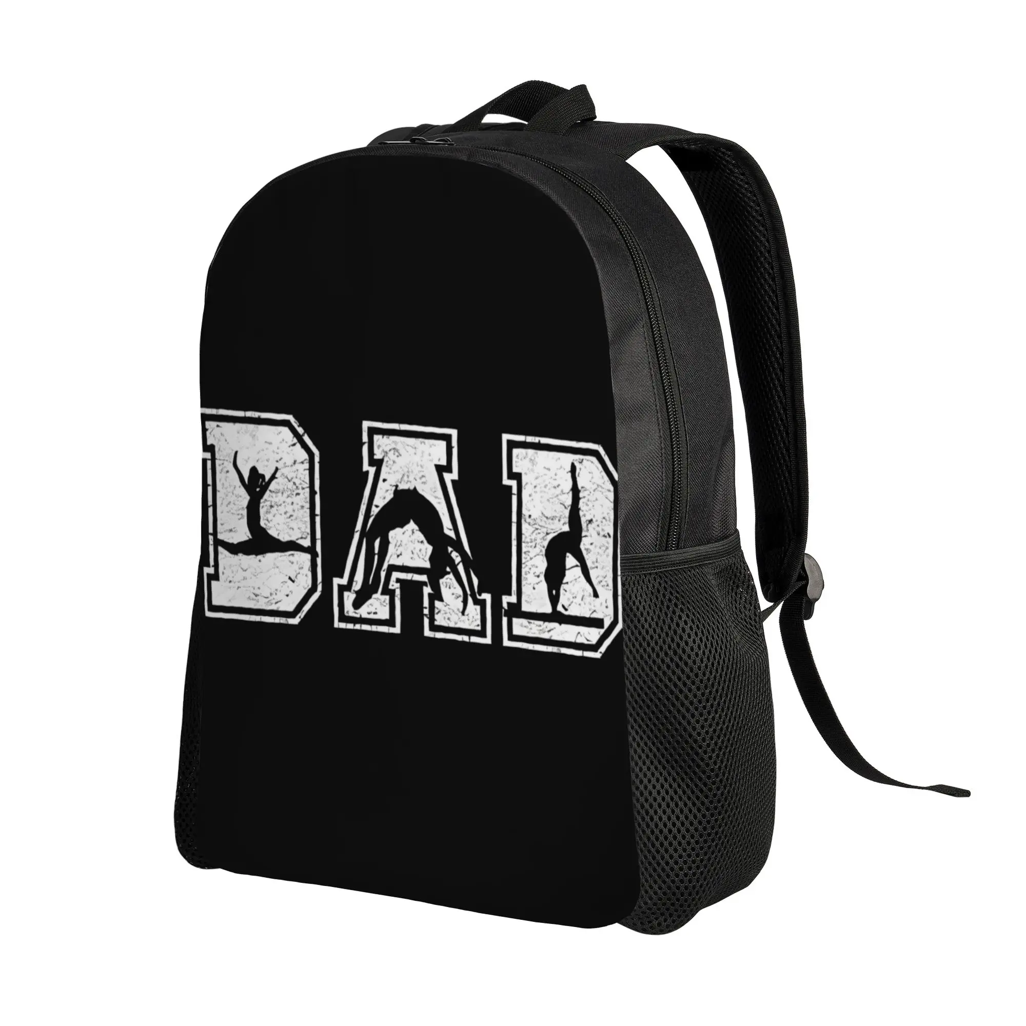 Gymnastics Dad  Fathers Day Schoolbag Men Sporty Daily mochila Large Capacity Laptop Bag Back To School Season
