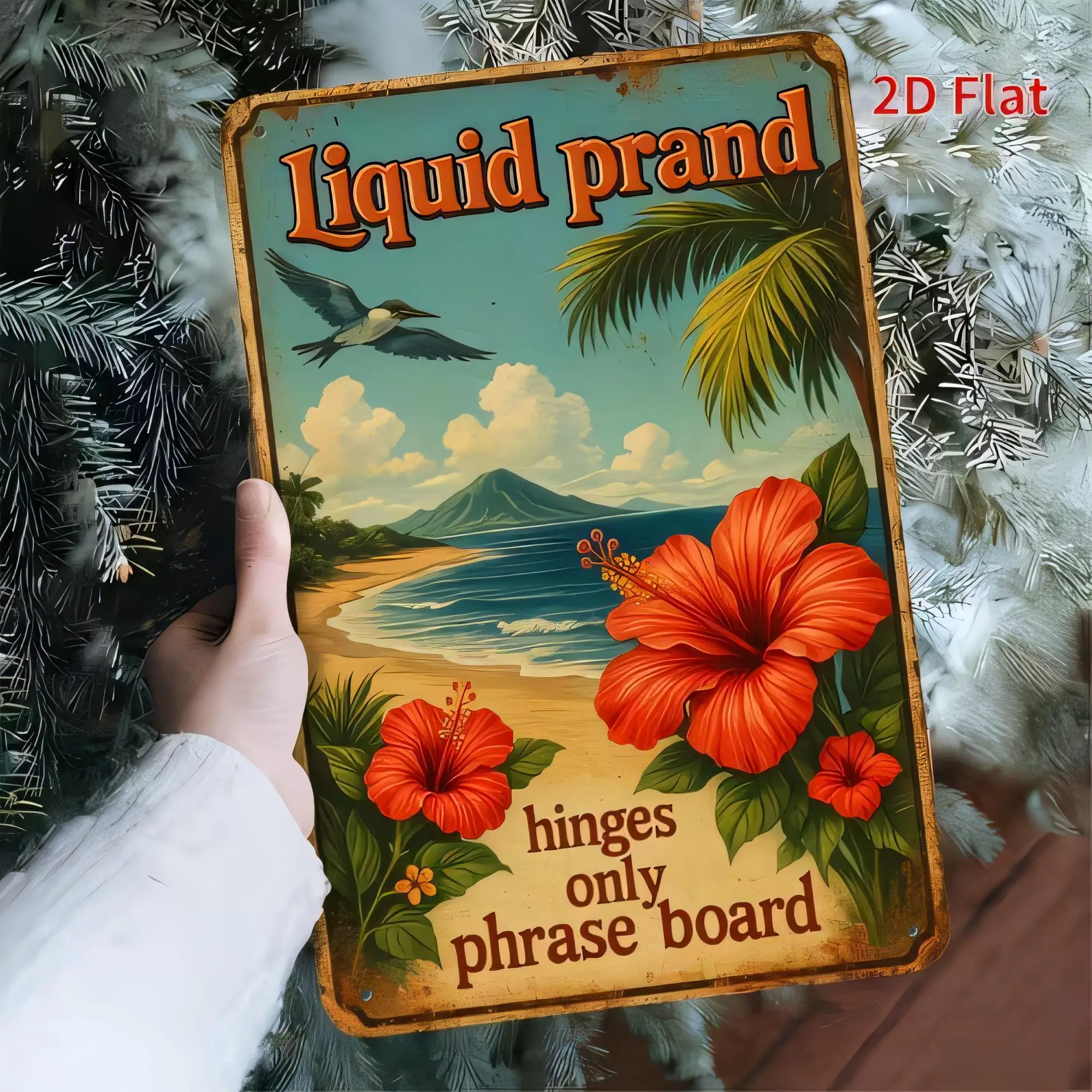 Tin Sign Liquid Prand Retro Vintage  Metal Plaque Hinges Only Phrase Board Funny Quote Wall Decor for Home Bar Pub Garage Garden