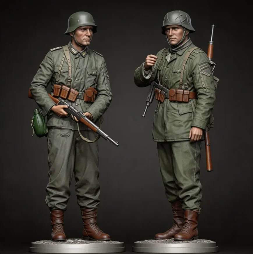 

1/35 The resin model is assembled and colored by oneself, and the two soldiers do not include the platform A-2279