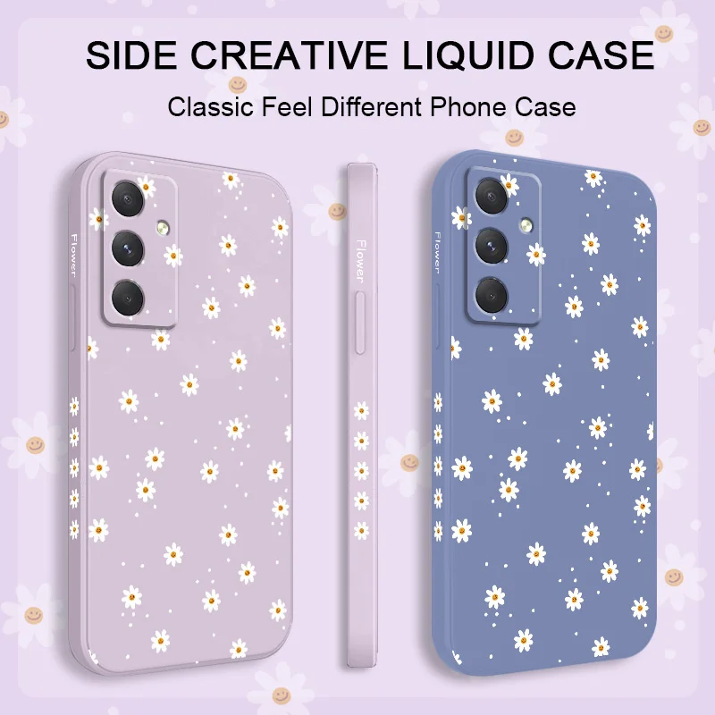 Floral Daisies Phone Case For Samsung Galaxy A56 A55 A36 A35 A26 A25 A15 A16 A17 A07 A06 A05 A54 A34 A24 A14 A04 A04S A04E 4G 5G