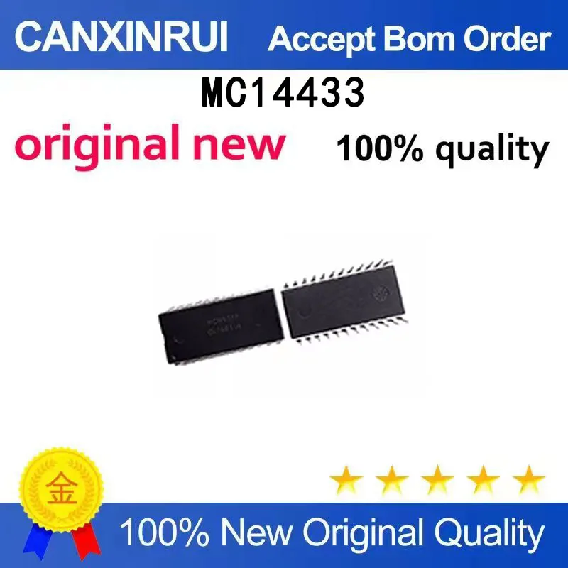 (5-100 pieces)MC14433P MC14433 Direct DIP-24 Digital to Analog Converter Chip, Newly Imported