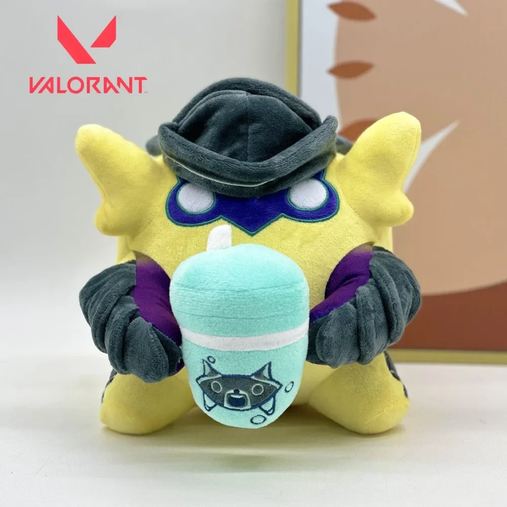 23cm New Valorant Game Peripherals Plush Wingman Gekko Pet Soft Comfortable Kawaii Ornaments Collection Desktop Display Gift Toy