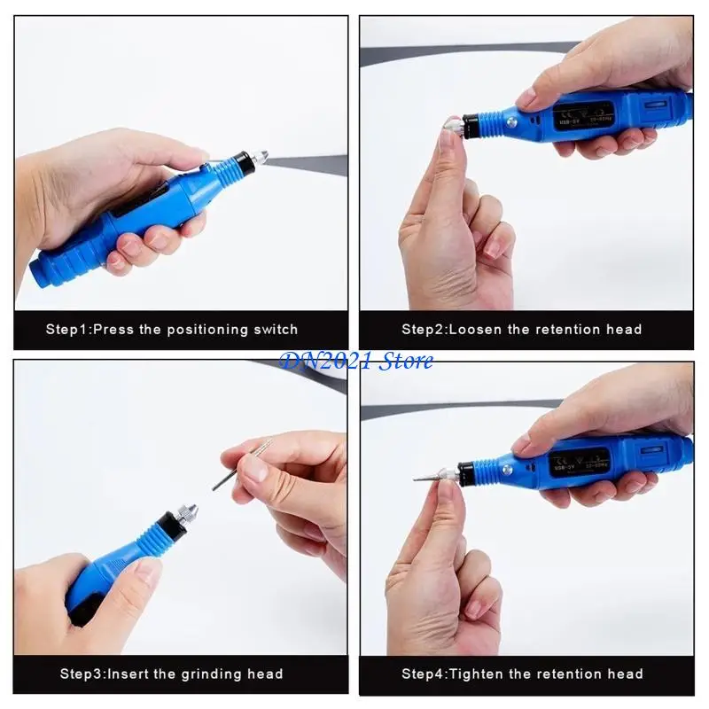 F3KE Sander 4Speed Electrical Drill Pen for 3D Printing Polish Cleaning