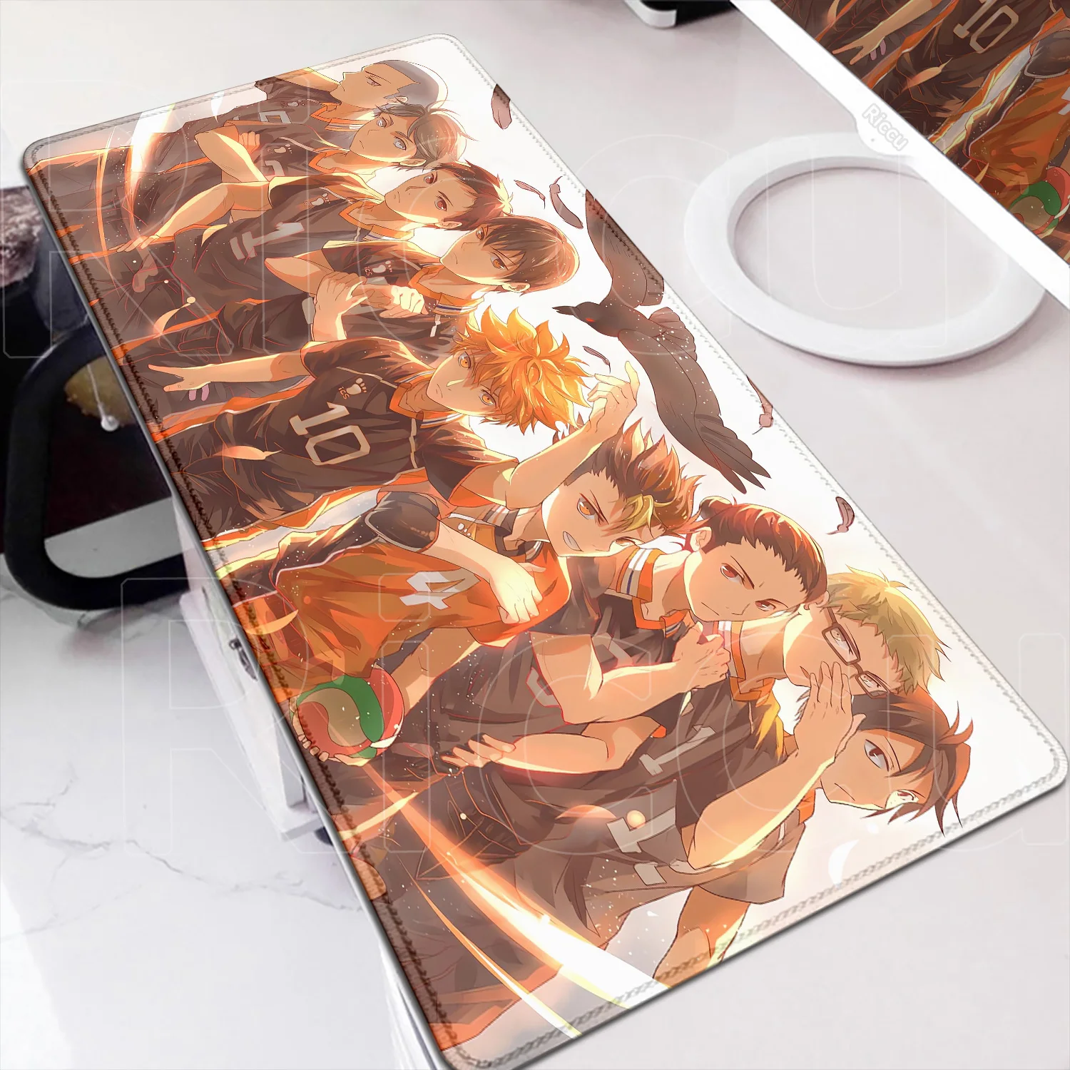 

900x400mm Large Mouse Pad New Haikyuu Art Design Table Mat HD Laptop Office Non-slip Accessories Rubber Custom Keyboard Mausepad