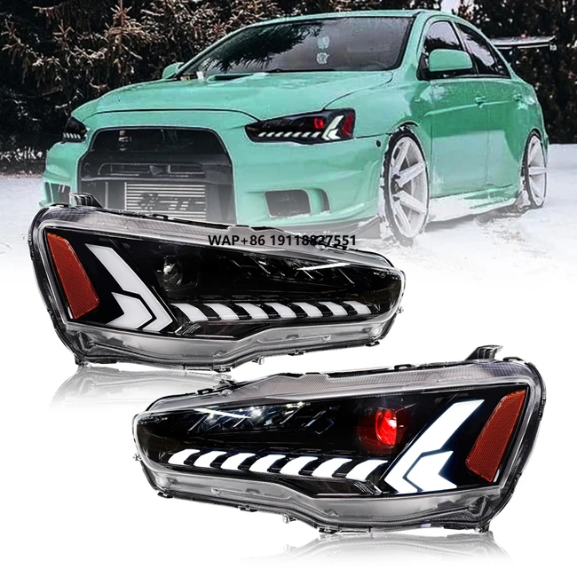 

TT-ABC Factory Wholesales LED Headlights Front Lamp 2008-2025 Sequentail Light for Galant/Lancer Ex Fortis Lancer
