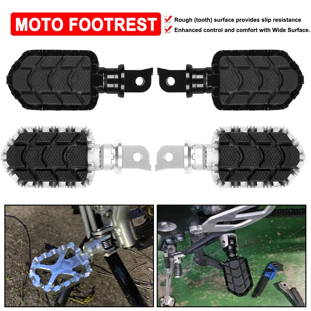 Reposapiés para motocicleta, pedales para Honda VFR1200F DCT 2010-2014 VFR800F Interceptor VFR800FD Interceptor Deluxe