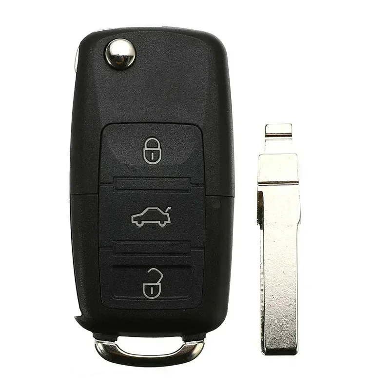 Folding Car Remote Key Flip Folding Key Shell Case With Blade For Volkswagen Vw Jetta Golf Passat Beetle Skoda Seat Polo B5