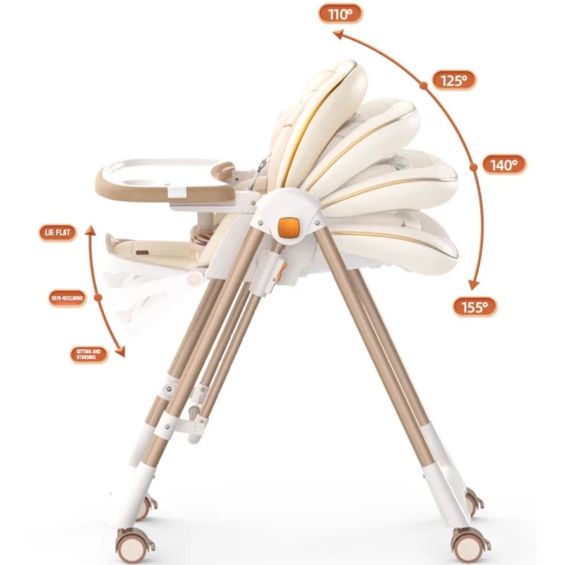 Produtos para bebês multifuncionais, portátil, dobrável, casa, jantar, cadeira alta, balanço, dobrável, cadeira de alimentação de bebê