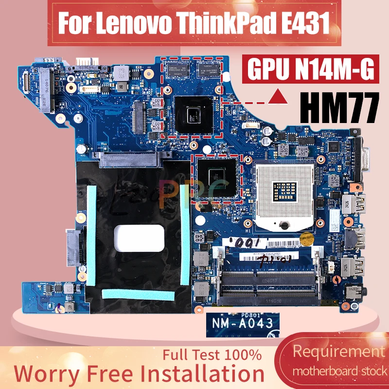 NM-A043 For Lenovo YOGA 11E Laptop Motherboard HM77 N14M-G 04Y1292 Notebook Mainboard