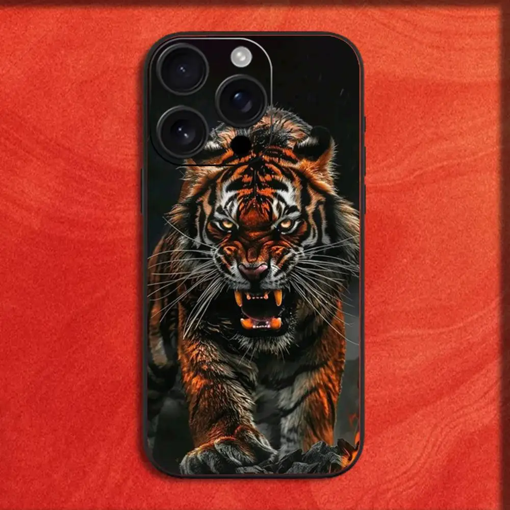 حافظة لهاتف آيفون 17,16,15,14,13,12,11,Pro,Max,Plus,E,SE4,Air,Mini Black Fashion Cover #6