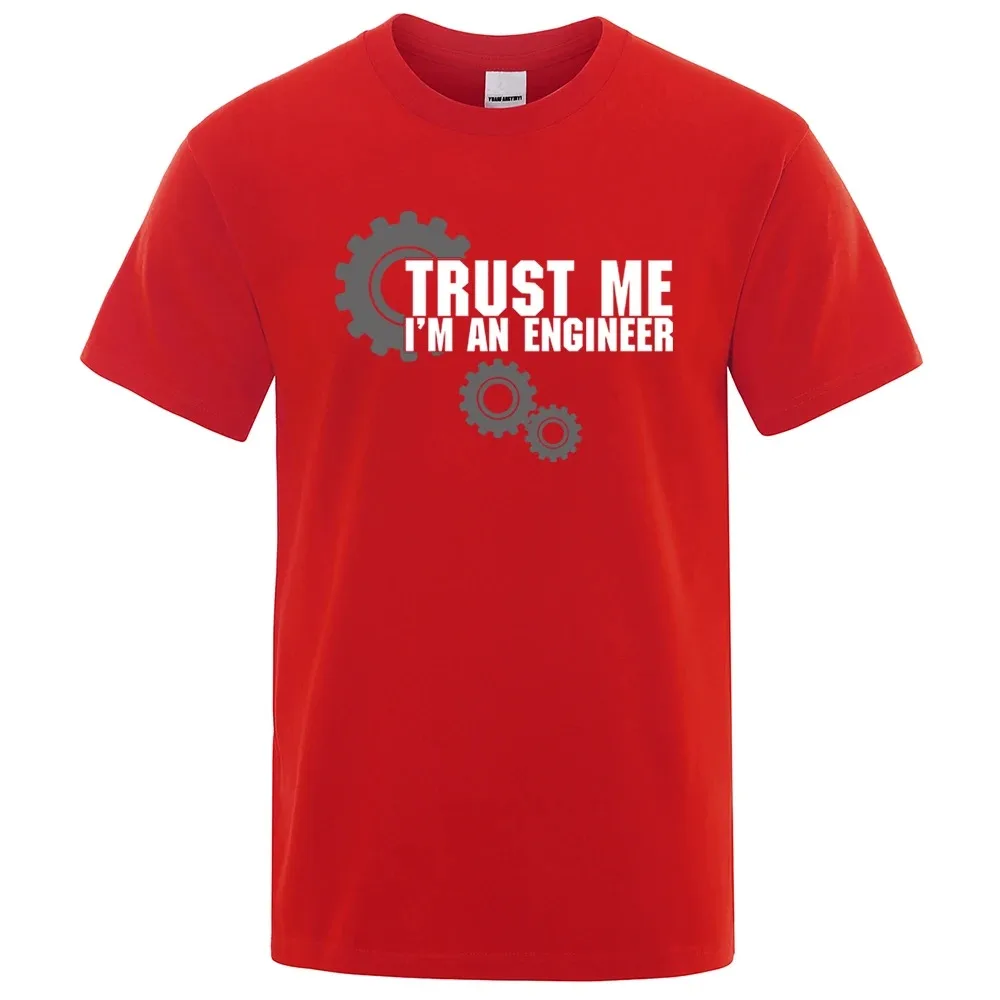 

Believe me I am an engineer designing printed hip-hop men's T-shirts plus size high-quality T-shirts summer street cotton casual
