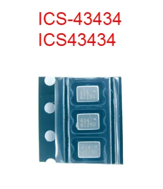 

10pcs-5PCS/Lot ICS-43434 ICS43434 Marking：434 New Original Multi-Mode Microphone with I2S Digital Output ICS-43434