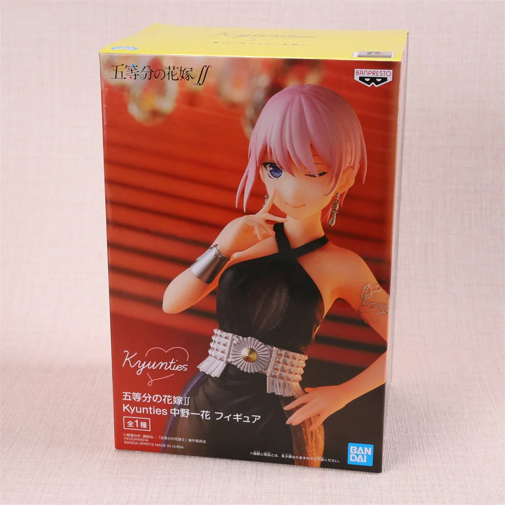 Original Banpresto 18CM Nakano Ichika Anime Figure The Quintessential Quintuplets Dress Style Model Doll Birthday Gift Toys