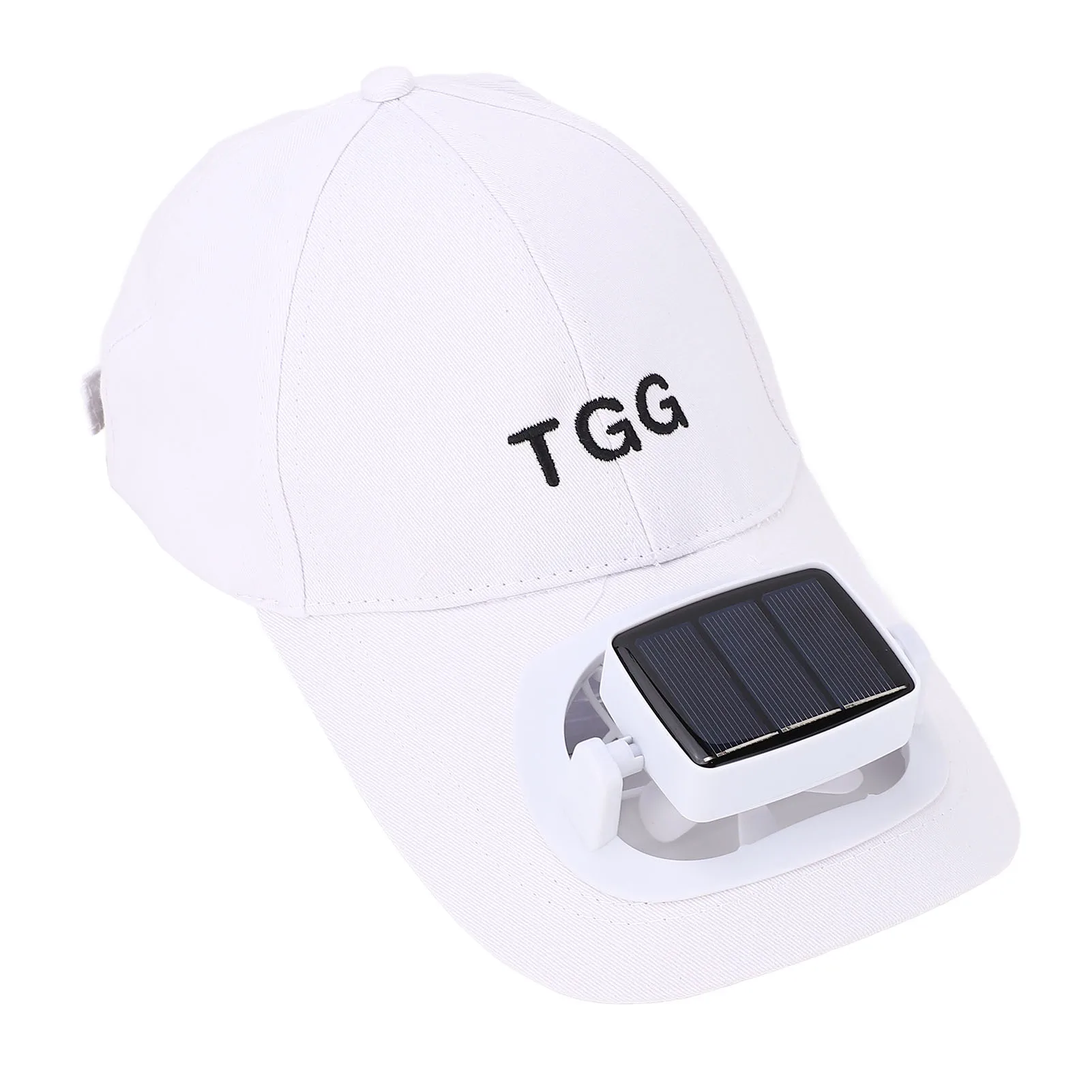 

Solar Fan Hat with Wide Brim Soft Fan Blades Summer UV Protection USB Charging Baseball Cap with Solar Fan for Beach Garden