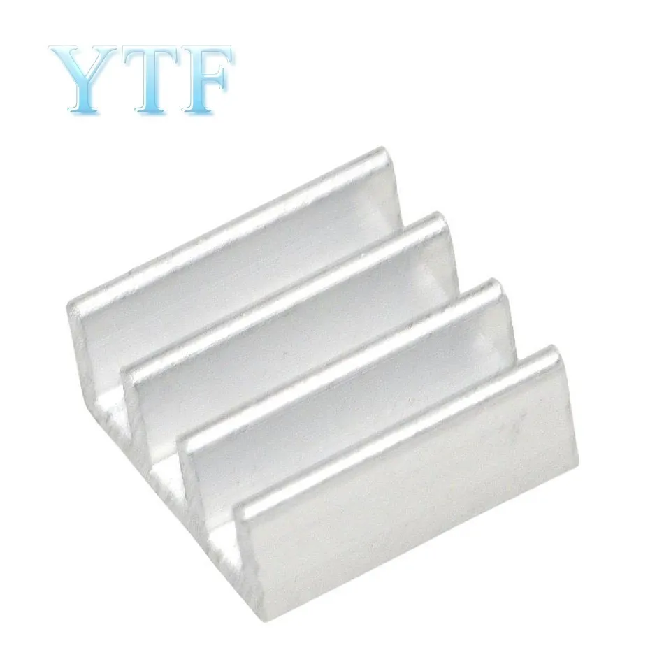 10 Stks/partij Koelbak Radiator Koeler Radiator 11X11X5.5Mm Hoge Kwaliteit Zilver Koellichaam