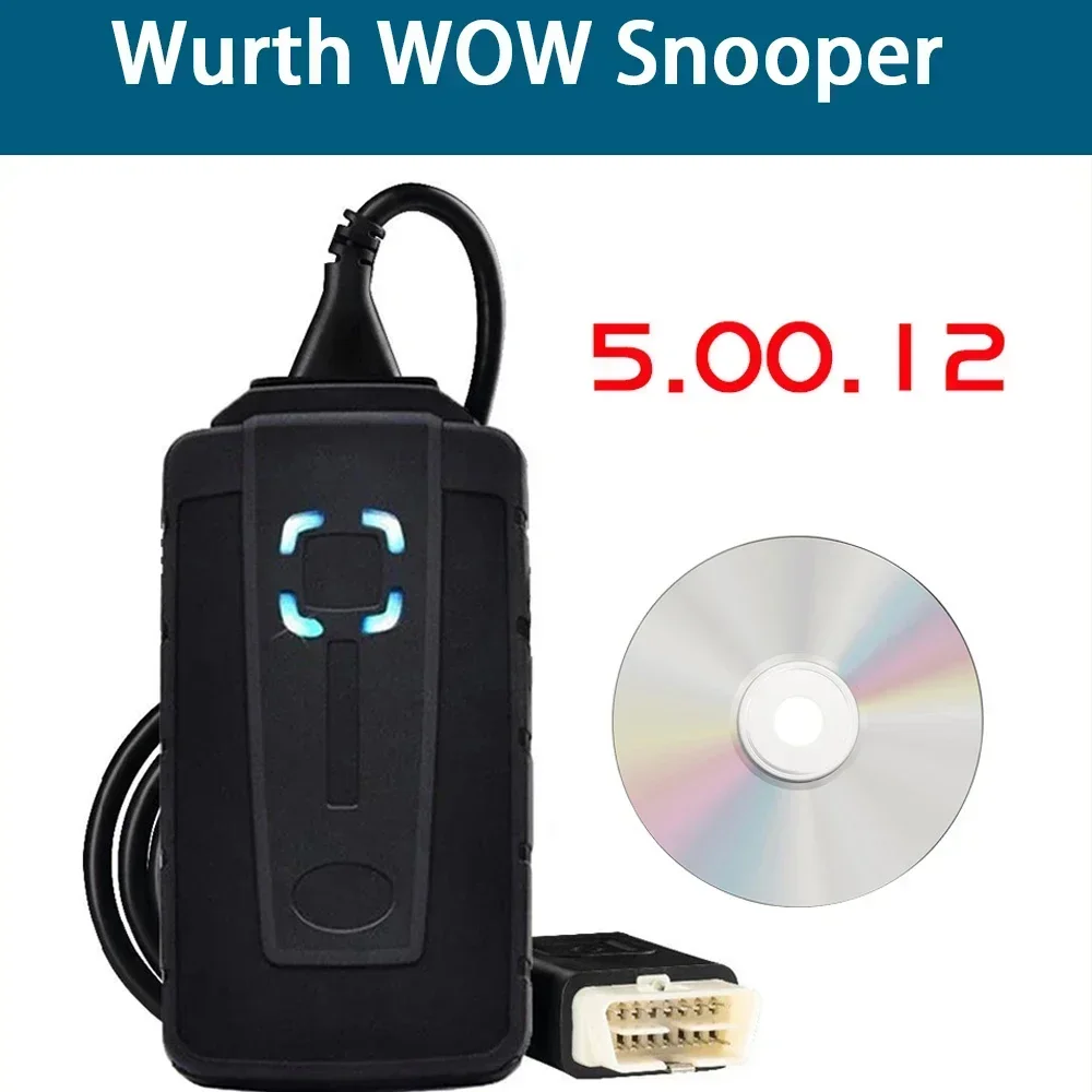 WOW Snooper V 5.00.8 R2 2SoftwareWith Free Keygen Diagnostic tools 5.00.1 Bluetooth OBD2 Scanner support car light truck OBOD