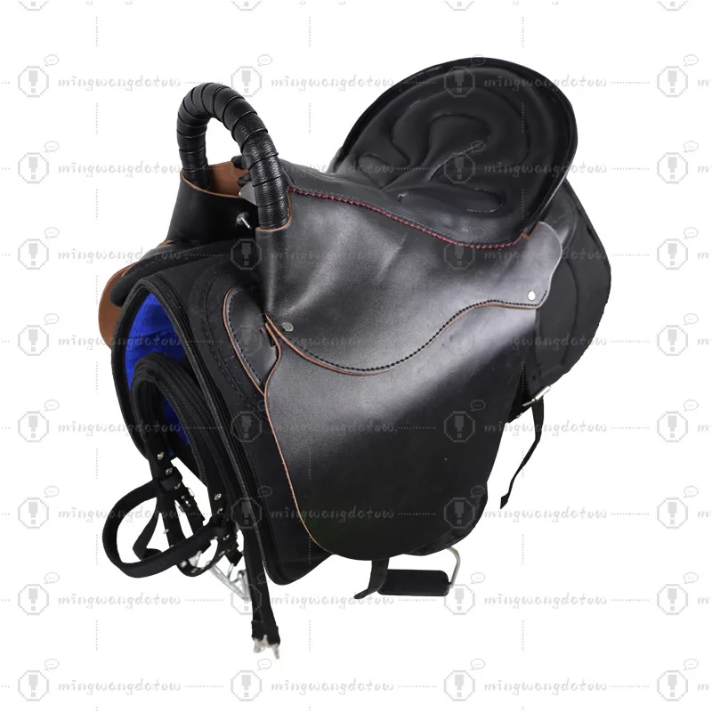 Long Wing Tourist Saddle, Full Set Horse Tack Accessories, Equestrian Riding Saddle