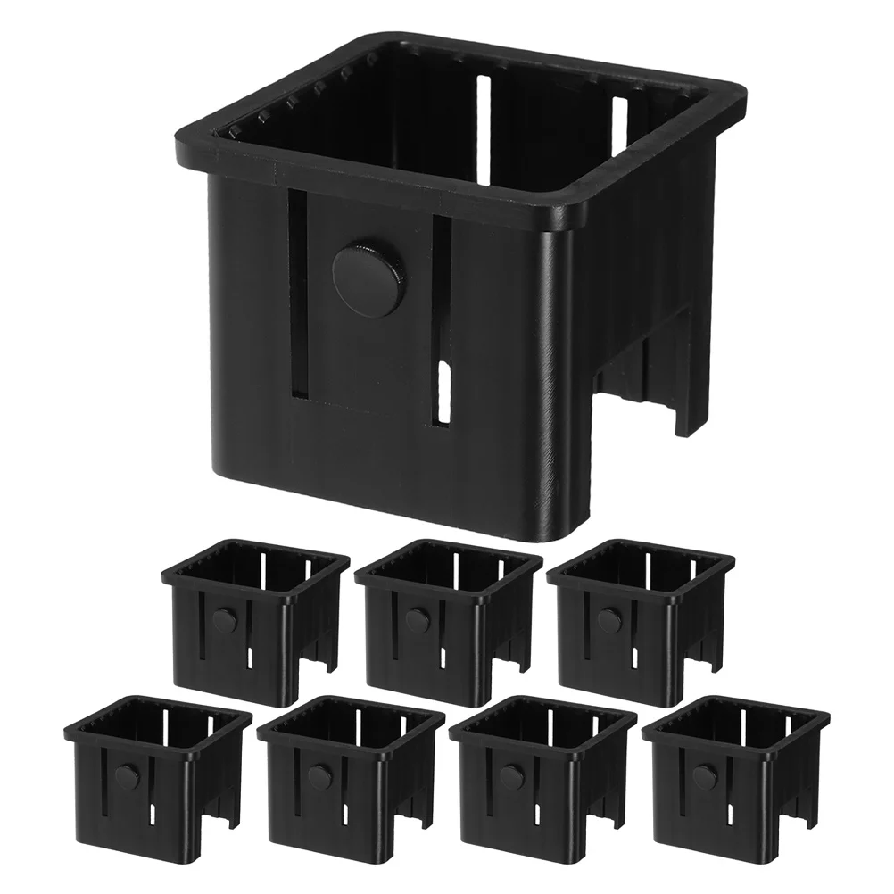 

8pcs Fitness Equipment Slide Sleeve 50Mm To 40Mm Hollow Square Tube Insert For Workout Machines Stability Replacement Parts