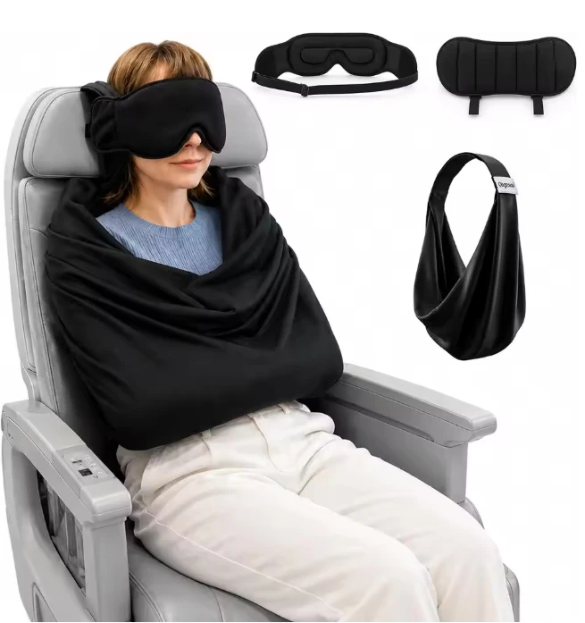 System Blanket Body Sling Full Body Support Breathable Compact Carry On Travel Essential for Long Flights and Car Road Trips