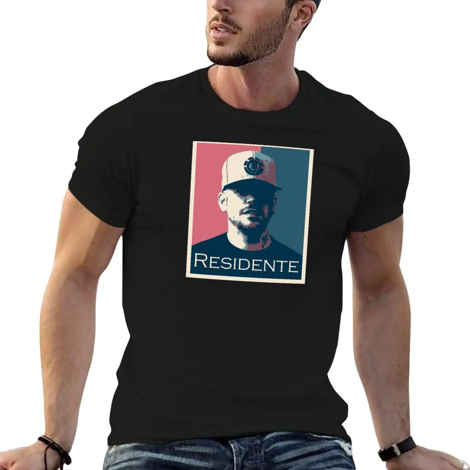 Residente Jbalvin Residente Rapper Residente Trend portrait T-Shirt g man t shirts for men T-Shirt