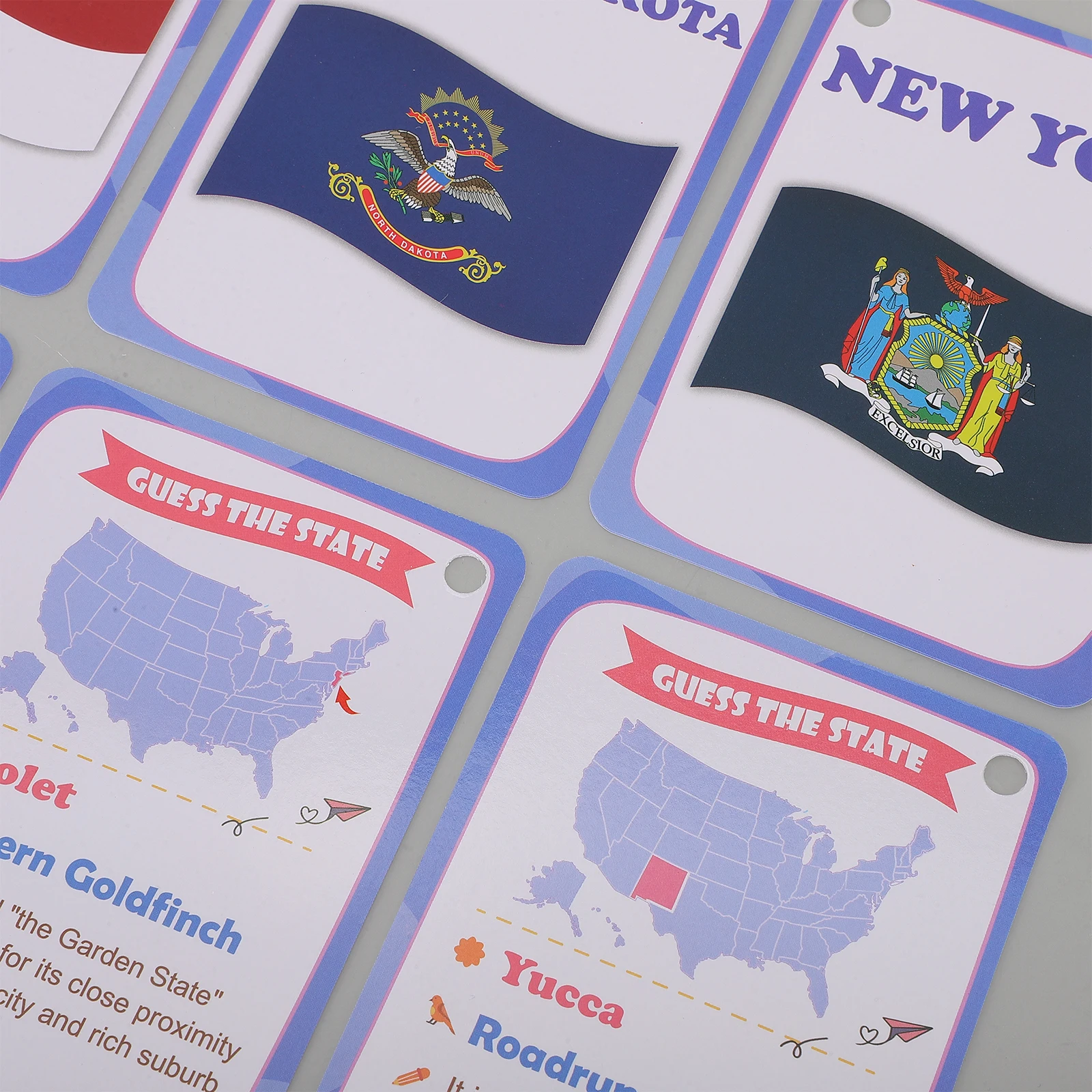 

1 set 50 State Flag Cognitive Cards Flash Cards for Kids Educational Toy Children Learning Plastic Montessori Inspired