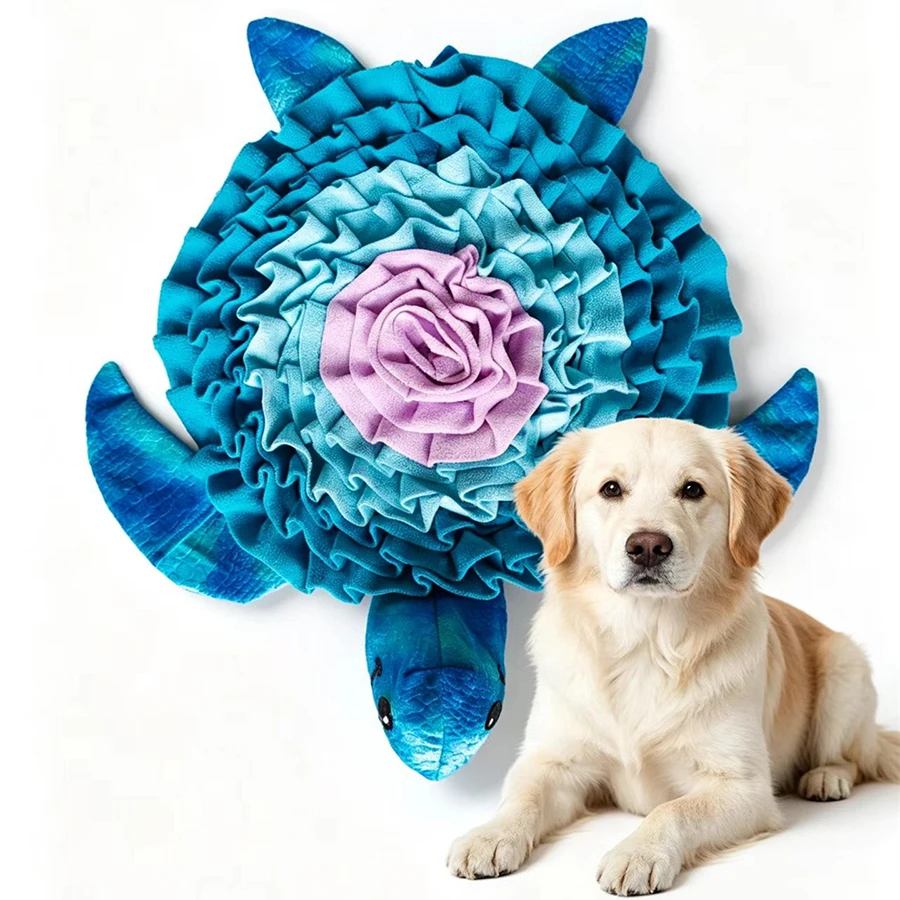 Alfombra olfativa para mascotas, ideal para perros pequeños y medianos, para ejercicios interactivos de olfato, entrenamiento, como manta y juguete para estimular a los perros, y como comedero lento que evita que se atraganten.